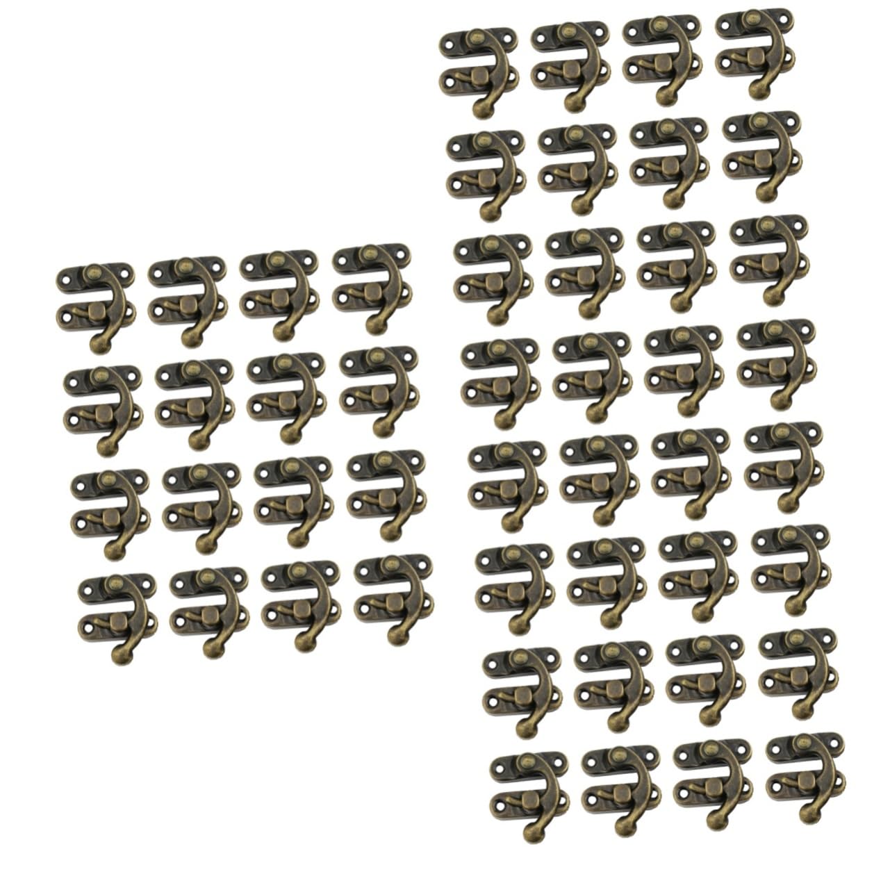 Hasp de serrage fer durable avec crochet droit pour la fermeture de boîtes