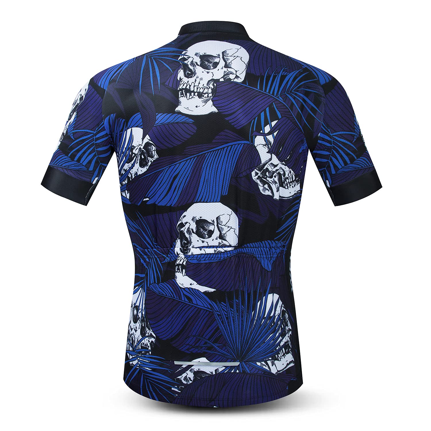 Weimostar Men's Cycling Jersey Short Sleeve MTB Biking Clothing Mountain Bike Road Bicycle Shirt Top Skull Size L