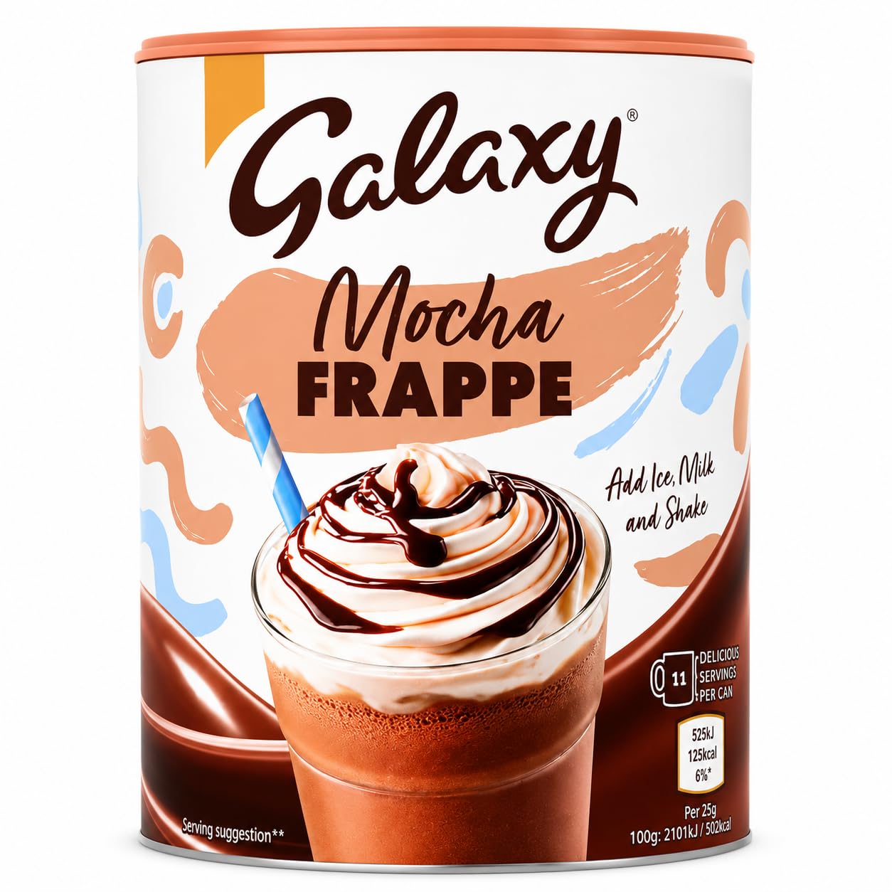 galaxy mocha frappe coffee mix, 280g