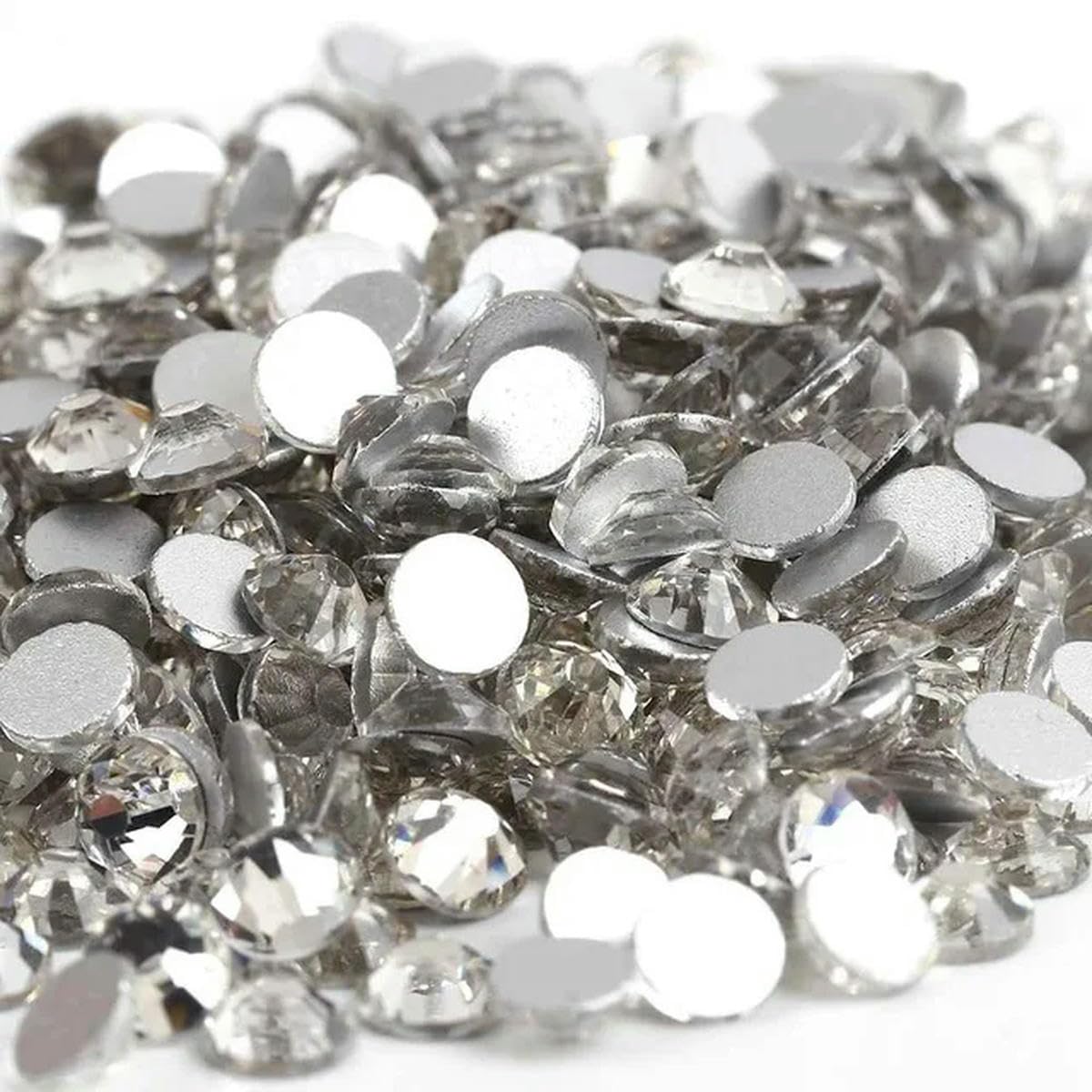 CIVIOOH Glitter Crystal AB Non-Hotfix Rhinestones SS3-SS50 FlatBack Strass Fabric Garment Nail Art Rhinestones Decorations