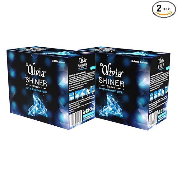 Skin Lightening Shiner Bleach 362g With Diamond Dust - Pack Of 2, 362 g (Pack of 2)