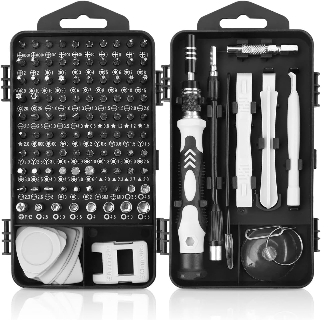 115-in-1 Precision Screwdriver Set, Electronics Repair Tool Kit Micro Bit with Flexible Shaft for Phone, Mac, Computer, Watch, Console, Doorbell, Electronic, Tools Gift