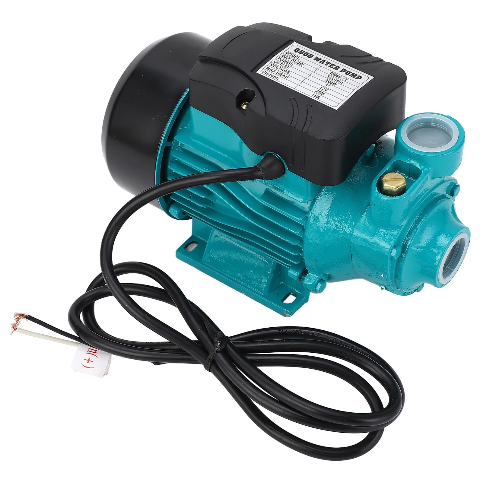 TARSHYRY Bomba de Estanque para Exterior, Bomba de Agua Solar 200W 3200RPM 35 L/min con Elevación de 25M, de Circulación para Jardín y Fuente
