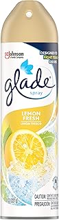 Glade Air Freshener Spray - Lemon Fresh - Net Wt. 8 OZ (227 g) Per Can - Pack of 3 Cans