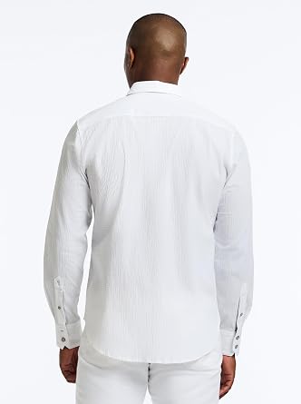 Robert Graham Men's Thresher Long Sleeve Cotton Seersucker Button Down Shirt