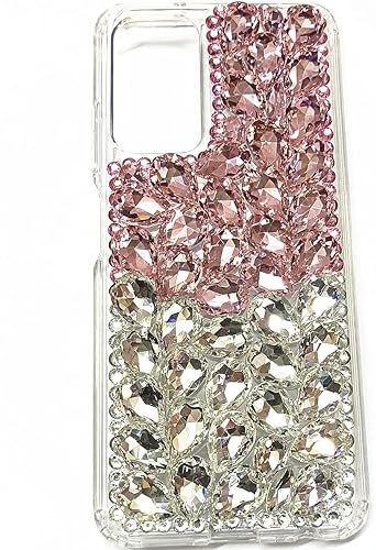 Miniatura 2 de Aikukiki Funda para Galaxy A03S, Galaxy A03S, 3D hecha a mano con piedras impresionantes de cristal con diamantes brillantes para Samsung Galaxy