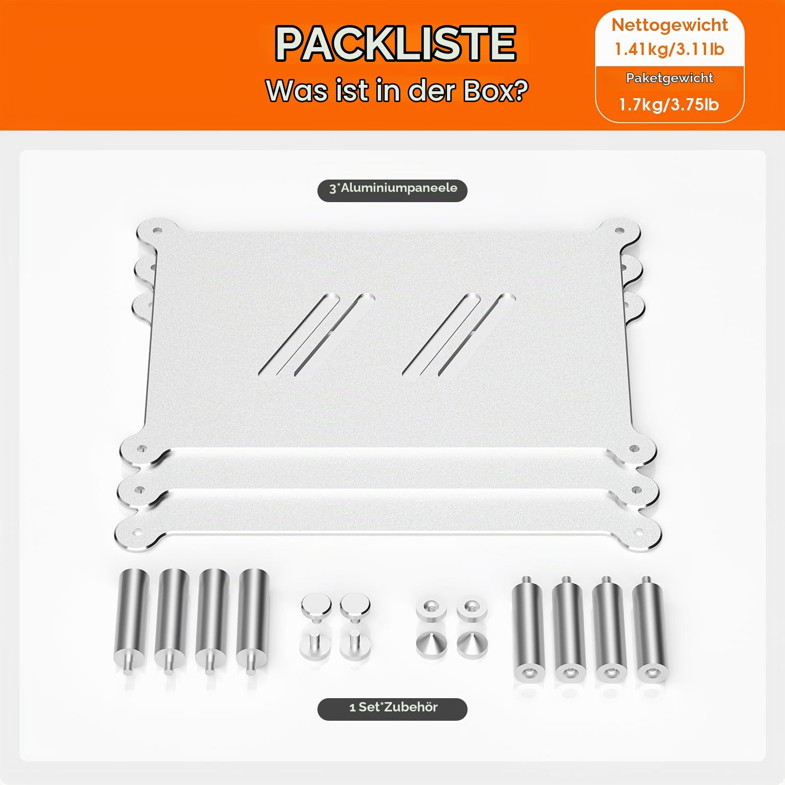Douk Audio Mehrstufiges Verstärker-Rack: Stabiles Audio Geräterack für Heimkino, HiFi- und AV-Komponenten Audio-Ständer Rega, Belüfteter Lautsprecherständer für Studio- und Audiogeräte (Aluminium)