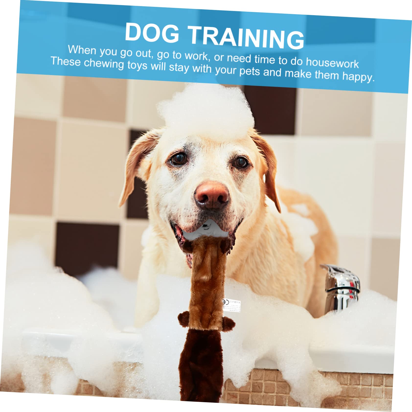 Sosoport 6pièces Jouets Peluche Stylés pour Chiens Jouets à Couiner Interactifs Et pour Mâcher Accessoires Amusants pour Animaux De Compagnie