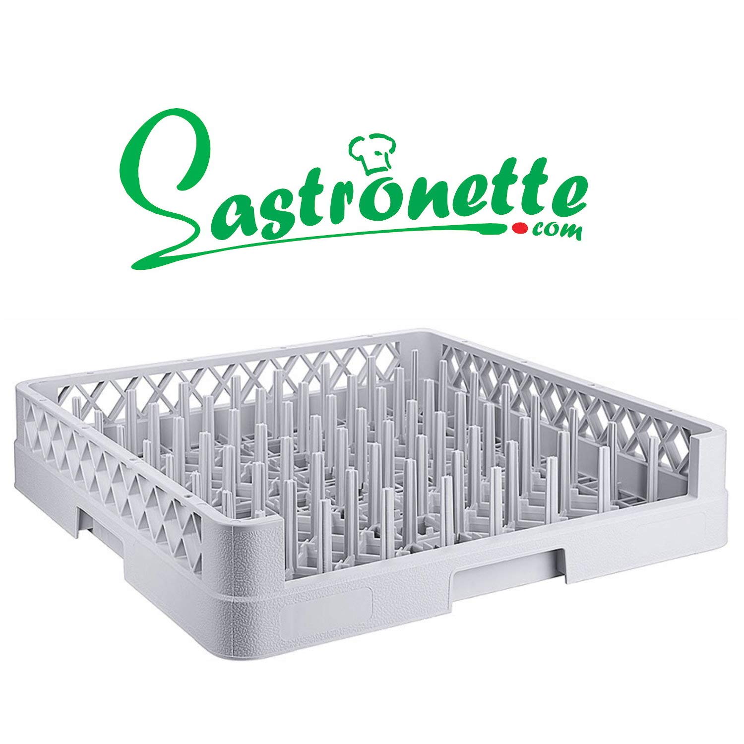 Cesta de lavavajillas cesta 64 dedos platos vasos tazas bandejas para gastronomía lavavajillas cesta de lavavajillas universal plástico 50x50 cm malla gruesa bandeja apilable cesta GN Norm