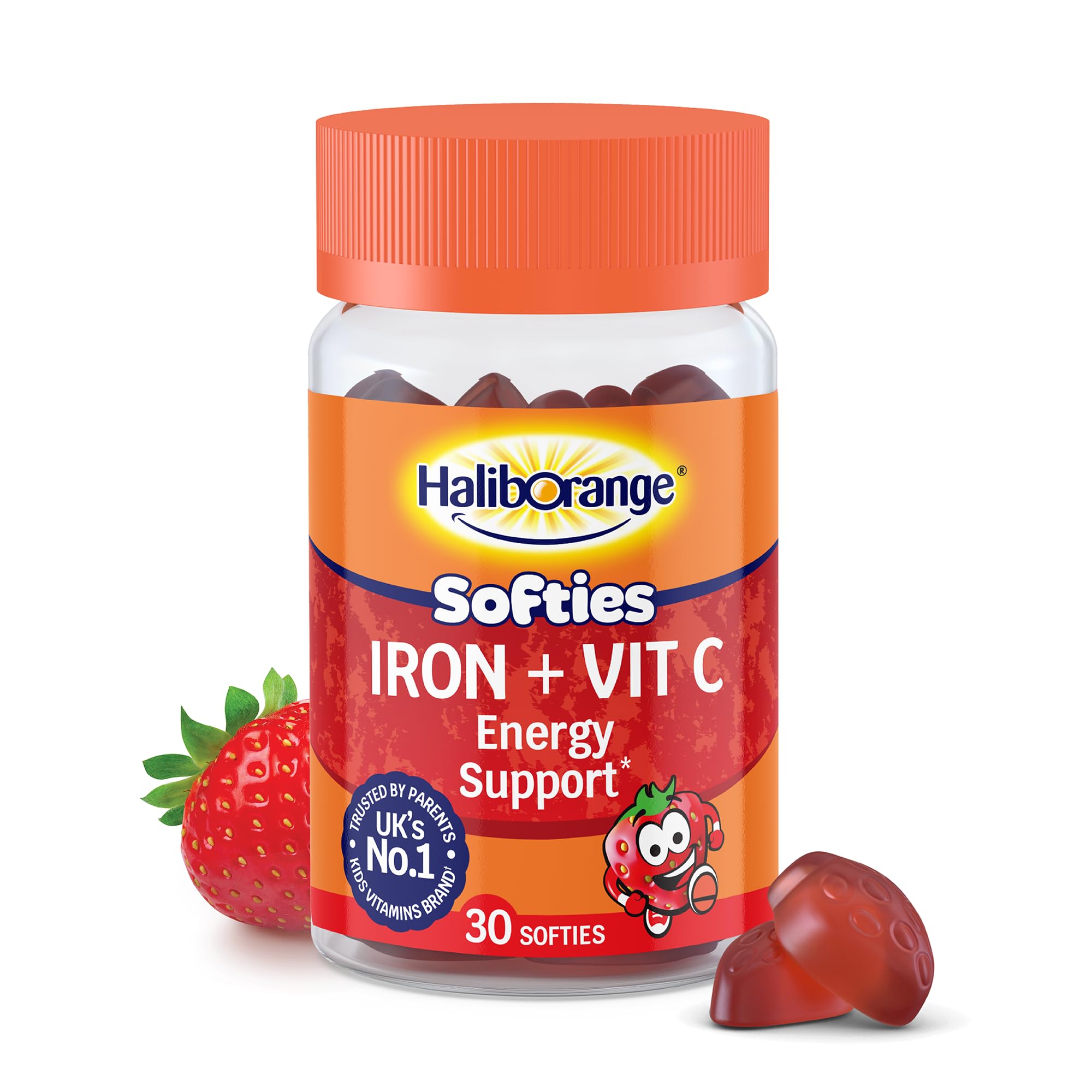 Haliborange Kids Iron & Vit C Strawberry Flavour Softie 30's