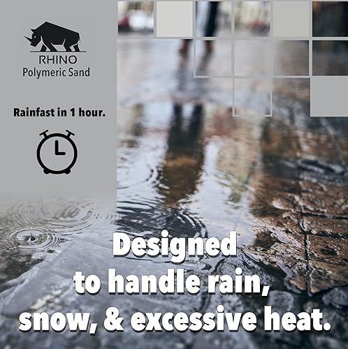 Miniatura 3 de Rhino - Arena polimérica Power Bond Plus para adoquines y junturas de piedra hasta un máximo de 2 pulgadas (20 libras, beige)