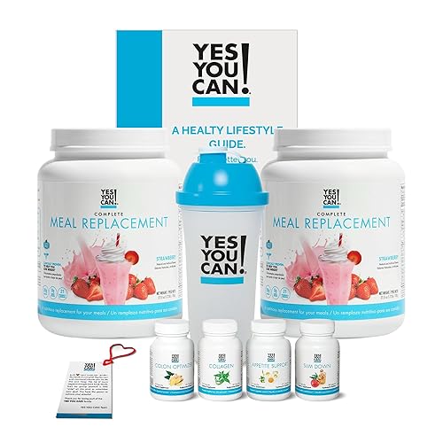Miniatura 11 de Yes You Can! Kit de transformación, kit completo de reemplazo de comidas y suplementos, reemplazo de comidas con proteínas, vitaminas y minerales,