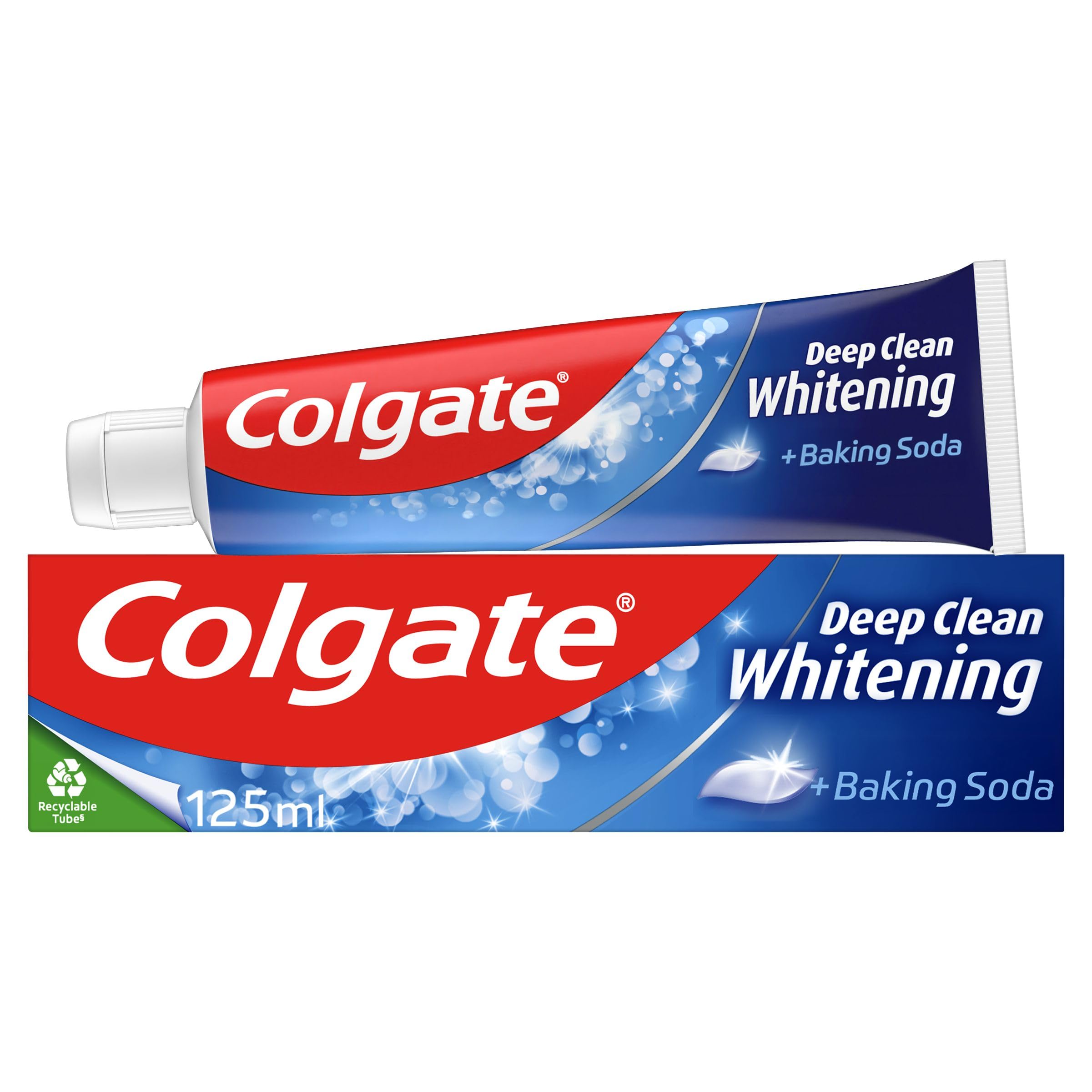 Colgate Deep Clean Whitening Toothpaste with Baking soda (Size) | Teeth whitening Toothpaste | Gentle removes Surface Stains for a Naturally White Smile | Fights Cavities | clinically Proven