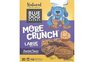 Blue Dog Bakery Natural Dog Treats, More Crunch Large