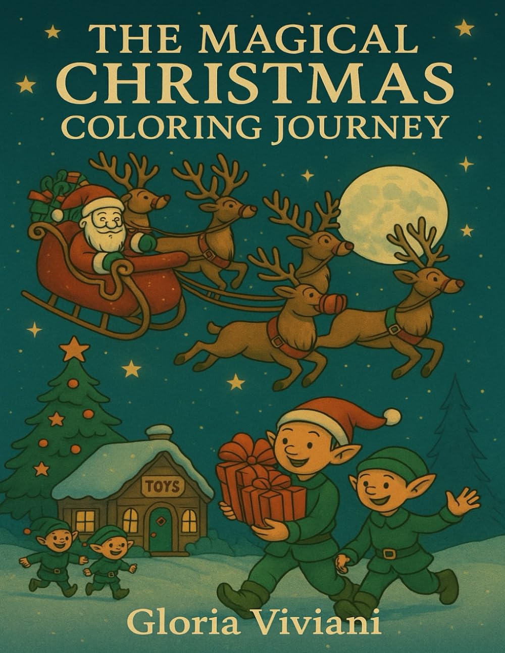 THE MAGICAL CHRISTMAS COLORING JOURNEY: Coloring Book