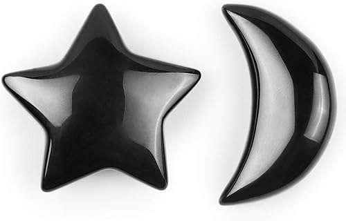 SMQ Preciosas piedras preciosas en forma de estrella y luna para el hogar, decoración de oficina, fabricación de joyas