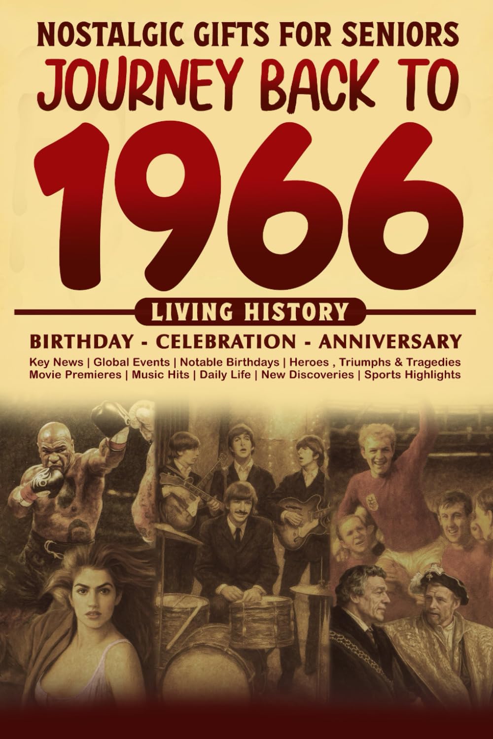 Journey Back To 1966: The Perfect Gift for Birthdays and Anniversaries For Those Born in 1966 History Book for Mom, Dad, Grandparent, Friends, and More