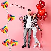 Vista 4 de Fruidles Paleta de corazón multicolor con diseño de corazón, rellenos de bolsas de fiesta, envueltas individualmente (paquete de 24)