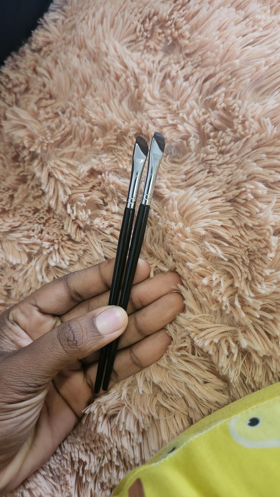 Etercycle Eyeliner Brushes Set, Fine Angled Eyeliner Eyebrow Concealer Brushes, Upgraded Sickle Ultra Thin Slanted Flat Angle for Beauty Cosmetic Tool(3 Pieces)