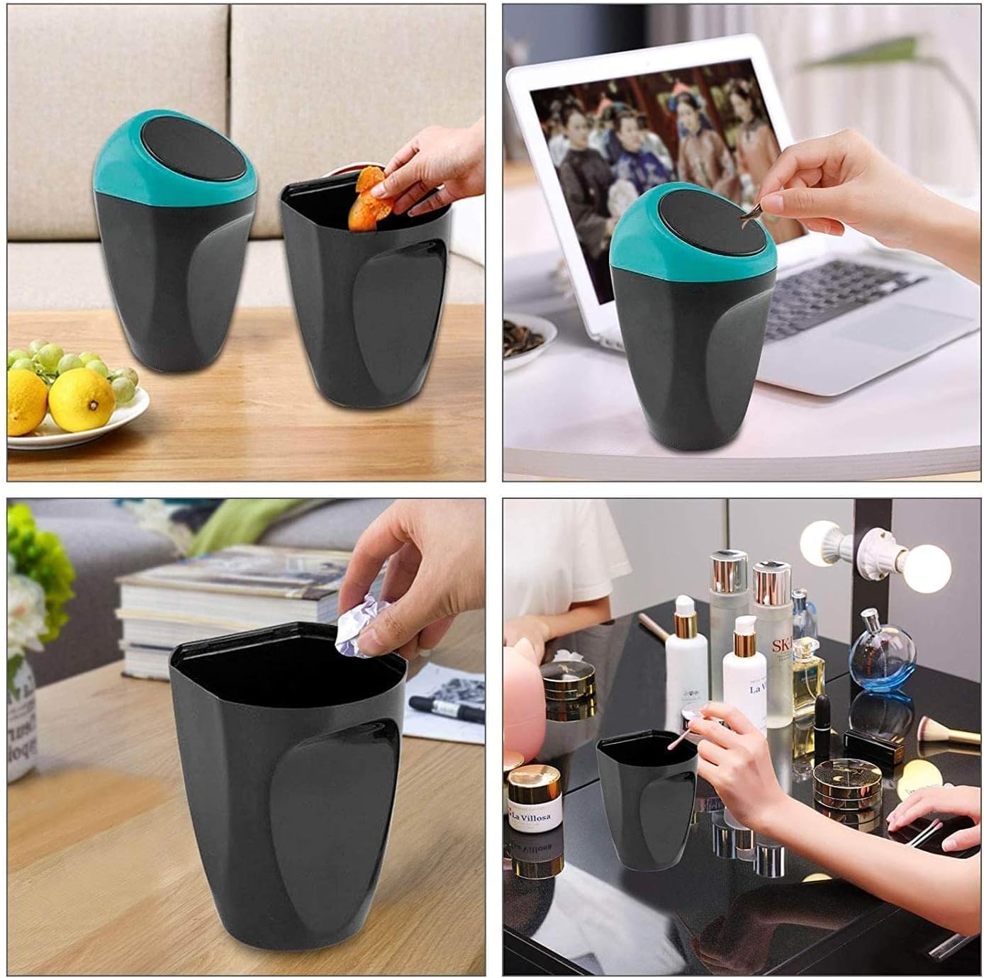 KDL Car Auto Garbage Trash Can Automotive Waste Storage (Yellow), Car Trash Can Common Use for Autotive Car, Home, Office, Kitchen, Living Room, Bedroom, Study, Dinning Room, Bathroom Etc.