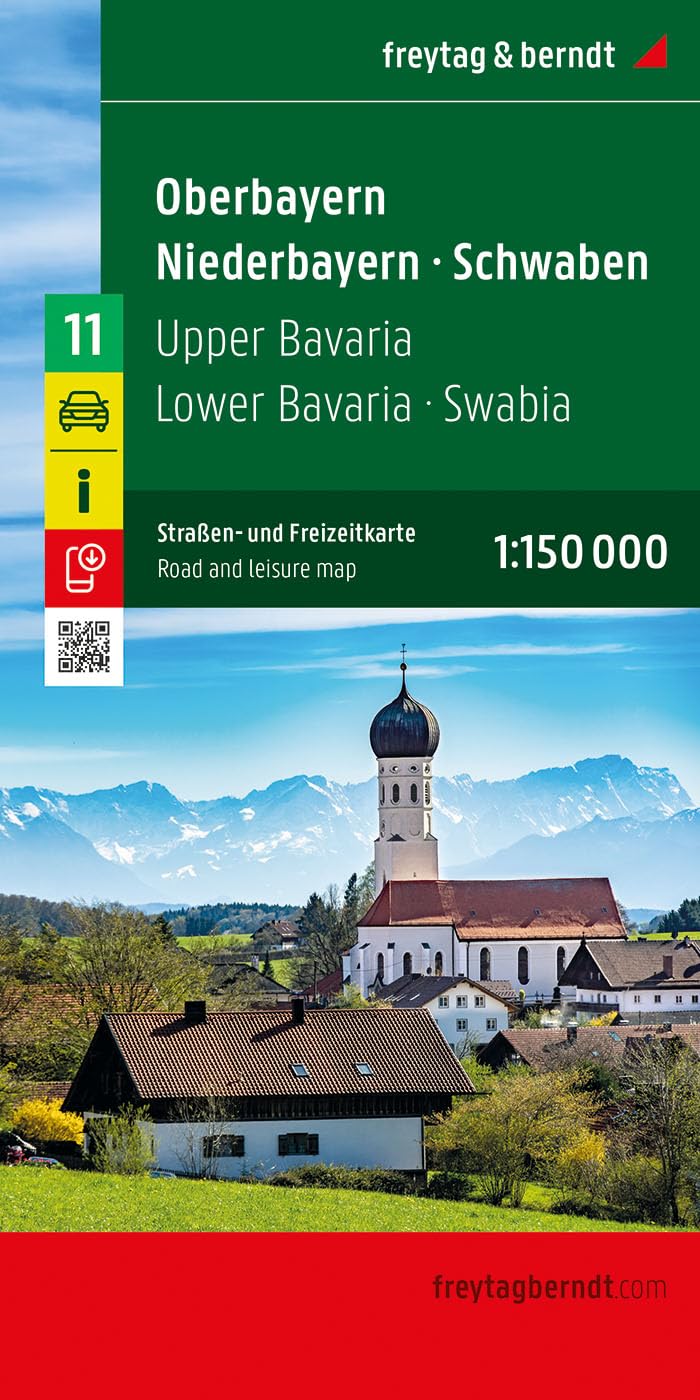 Oberbayern  Niederbayern  Schwaben Straßen und by Freytag & Berndt 9783707920956
