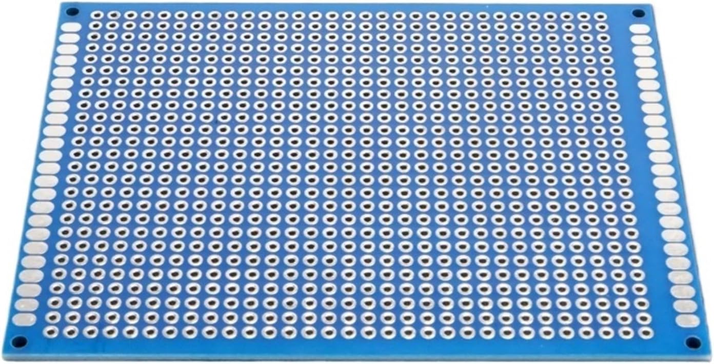 5pcs Double-Sided PCB Board 3x7CM 4x6CM 5x7CM 7x9CM Universal Solderable 2.54mm Pitch Blue PCB Board for DIY and(7X 9CM 5PCs)