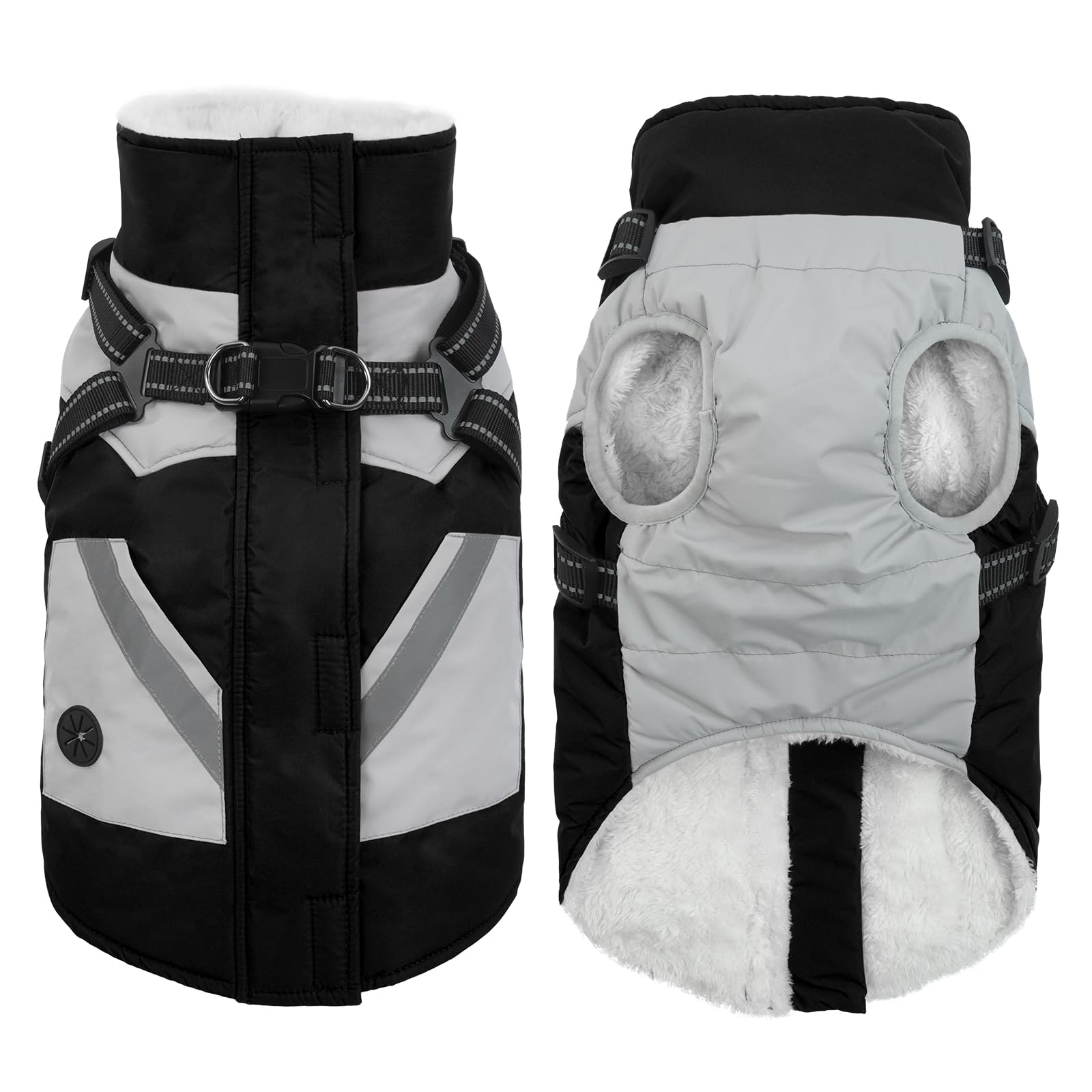 Veste de neige pour chien pour balades hivernales au chaud en taille XS