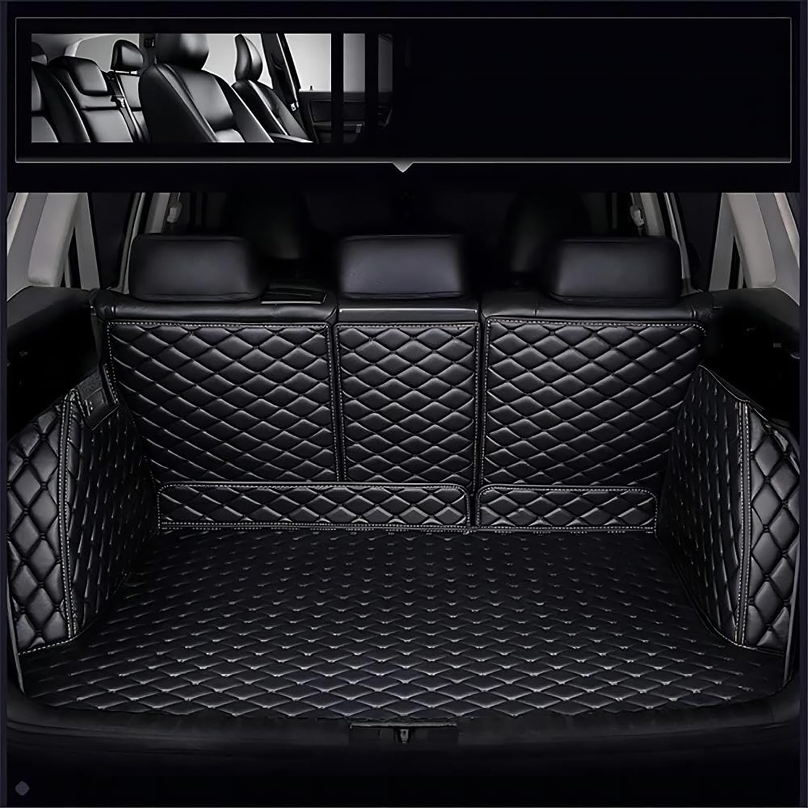 HFFTYU Car Boot Mat for Mitsubishi Pajero V93 V97 7seats 2010-2020