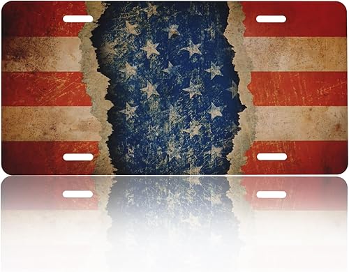 Miniatura 17 de Cubierta de placa frontal – Accesorio de metal para auto de aluminio, etiqueta de tocador novedosa resistente al óxido para hombres y mujeres, 6x12