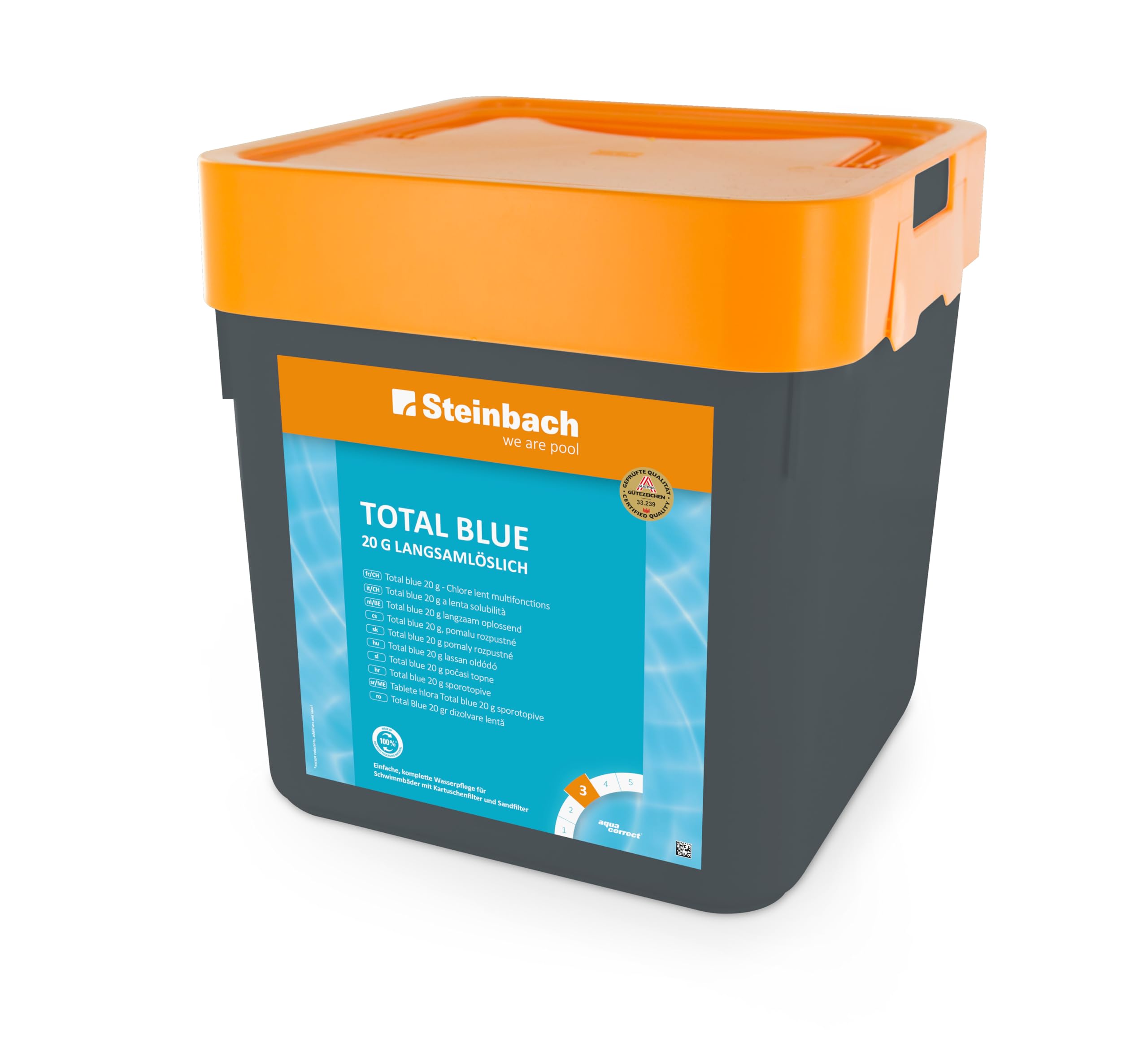 Steinbach Pool Chimica, Total Blue 20 G, Bianco, 10 x 10 x 20 cm, 0752305