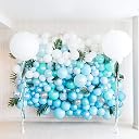 IN-JOOYAA 36 Inch Big Round Balloons 5 Pack White Thick Jumbo Latex Balloons for Party Decorations gallery image