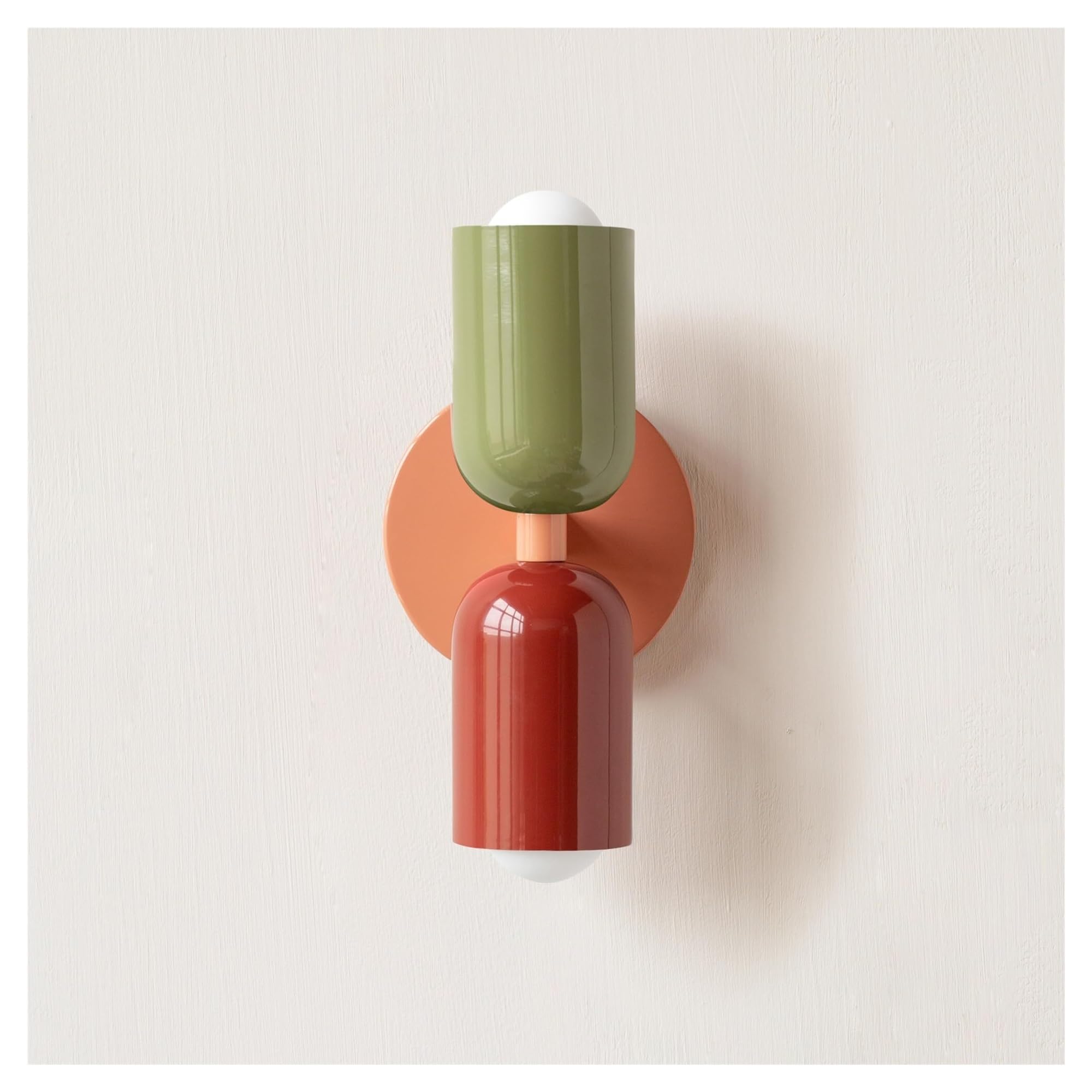 Aplique de pared para fondo de sala de estar moderno con casquillo doble E26 simétrico 8