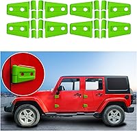 Vista 24 de 4 cubiertas protectoras de bisagra de puerta para Jeep Wrangler JK 2007-2018 de 2 puertas (negro)