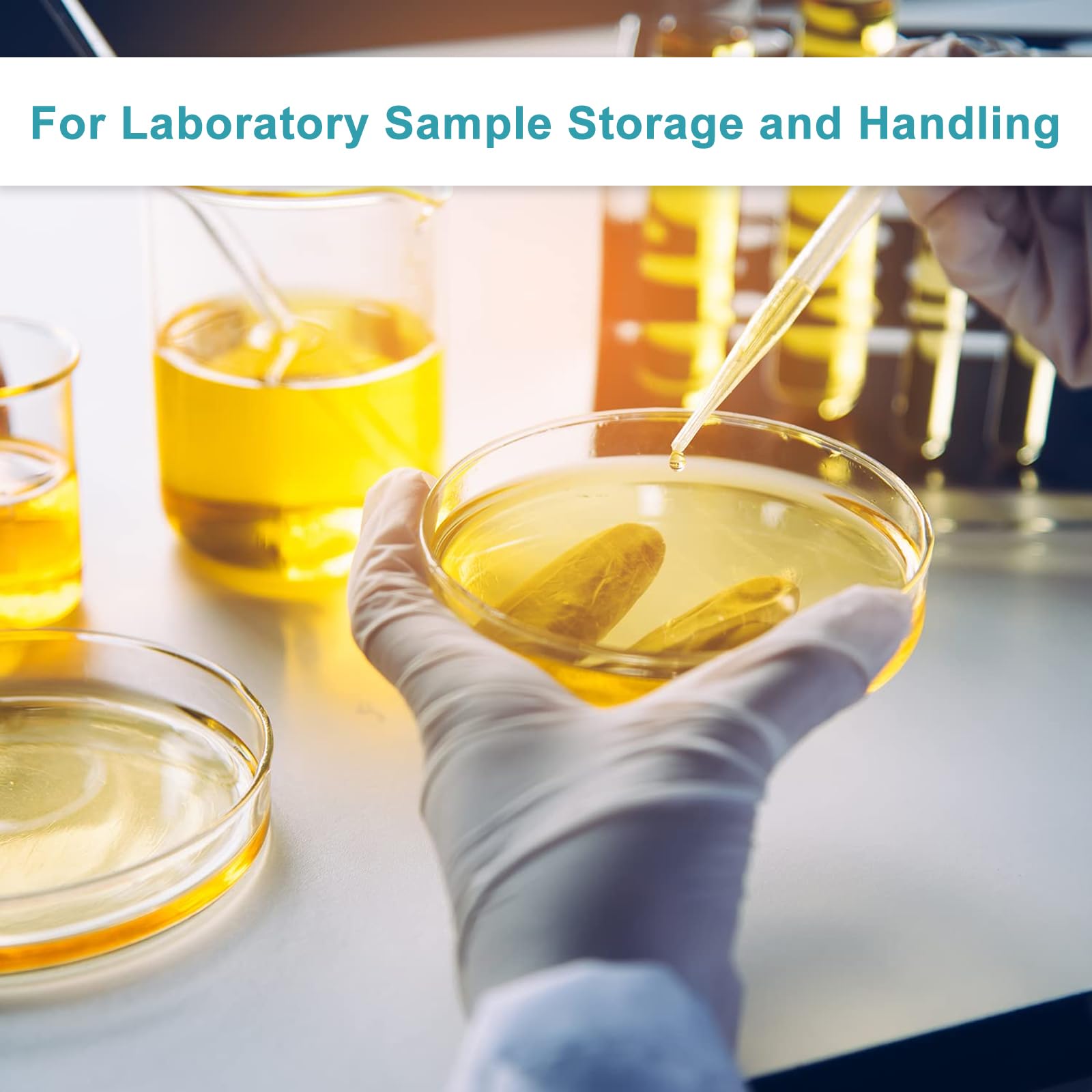 stonylab Glass Petri Dish with Lid, 5-Pack Borosilicate Glass Clear Culture Dish for Laboratory, 90x20 mm — Amazon image 7