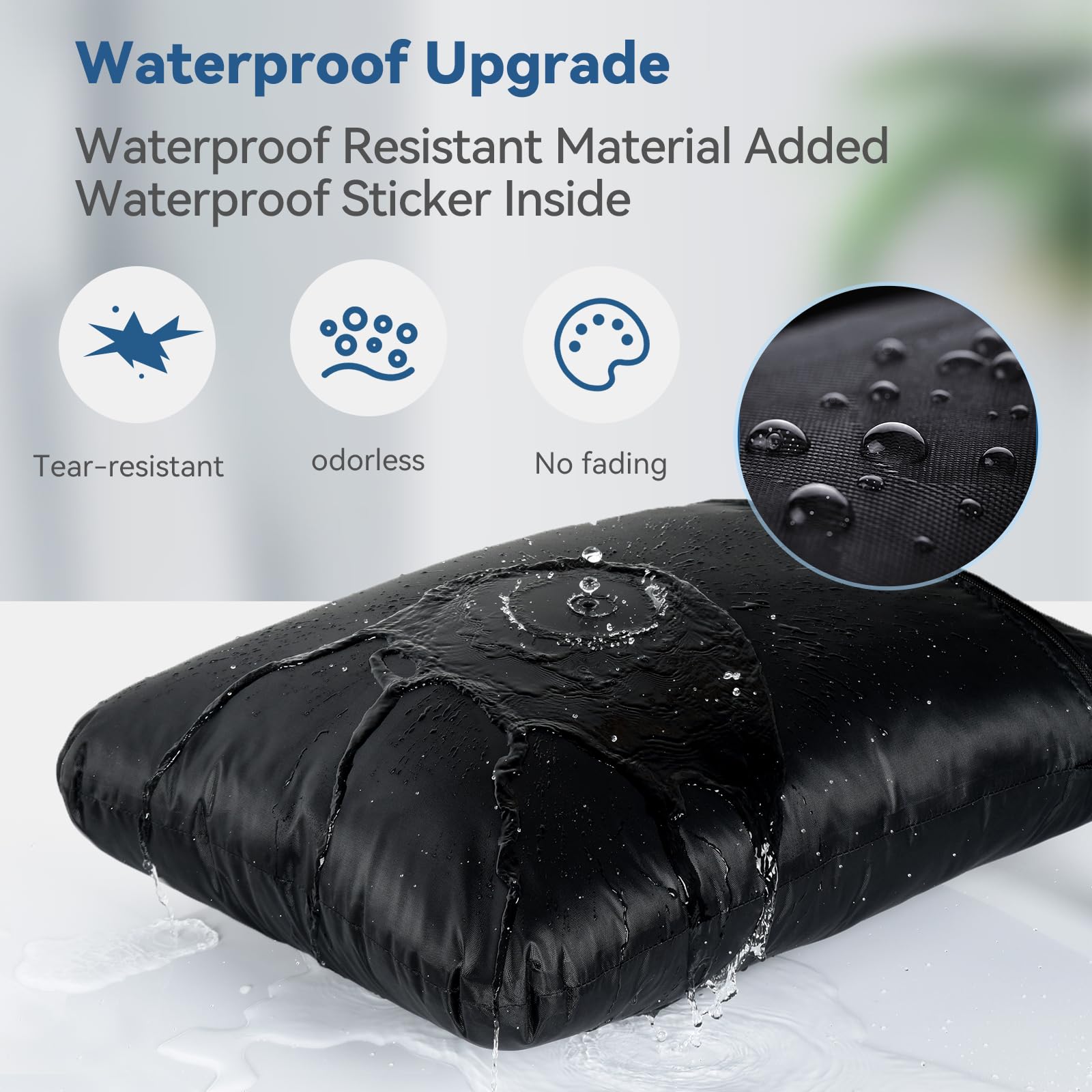 2 Sacchetti Impermeabili 40x50cm - Borse Per Biancheria Bagnata, Spiaggia O Palestra (Nero) - Foto 5