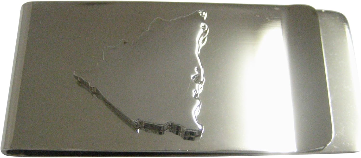 Kiola Designs Nicaragua Map Shape Money Clip