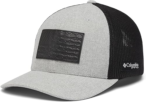 Columbia Gorra de malla con bandera de pez de cuero PFG