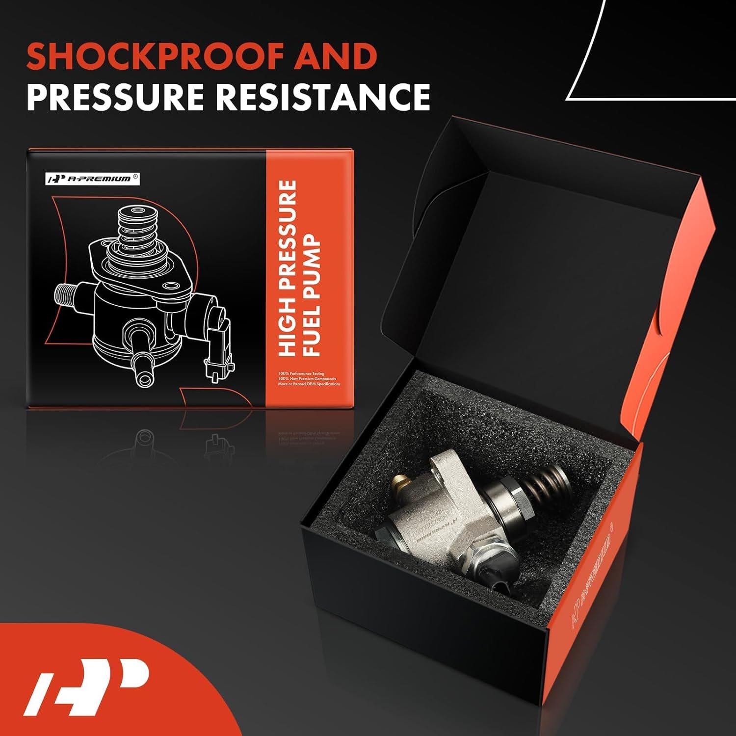 A-Premium High Pressure Fuel Pump Compatible with Audi A8 Quattro 2011-2012/2014, RS5 2013-2015, 4.2L 6.3L, Replace# 079127025Q, 079127026R