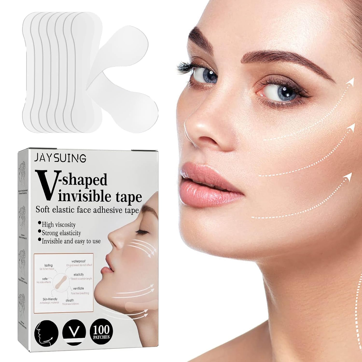 Buy Face Lift Tape Set 100 Face Lifting Stickers Neck and Eye Lift