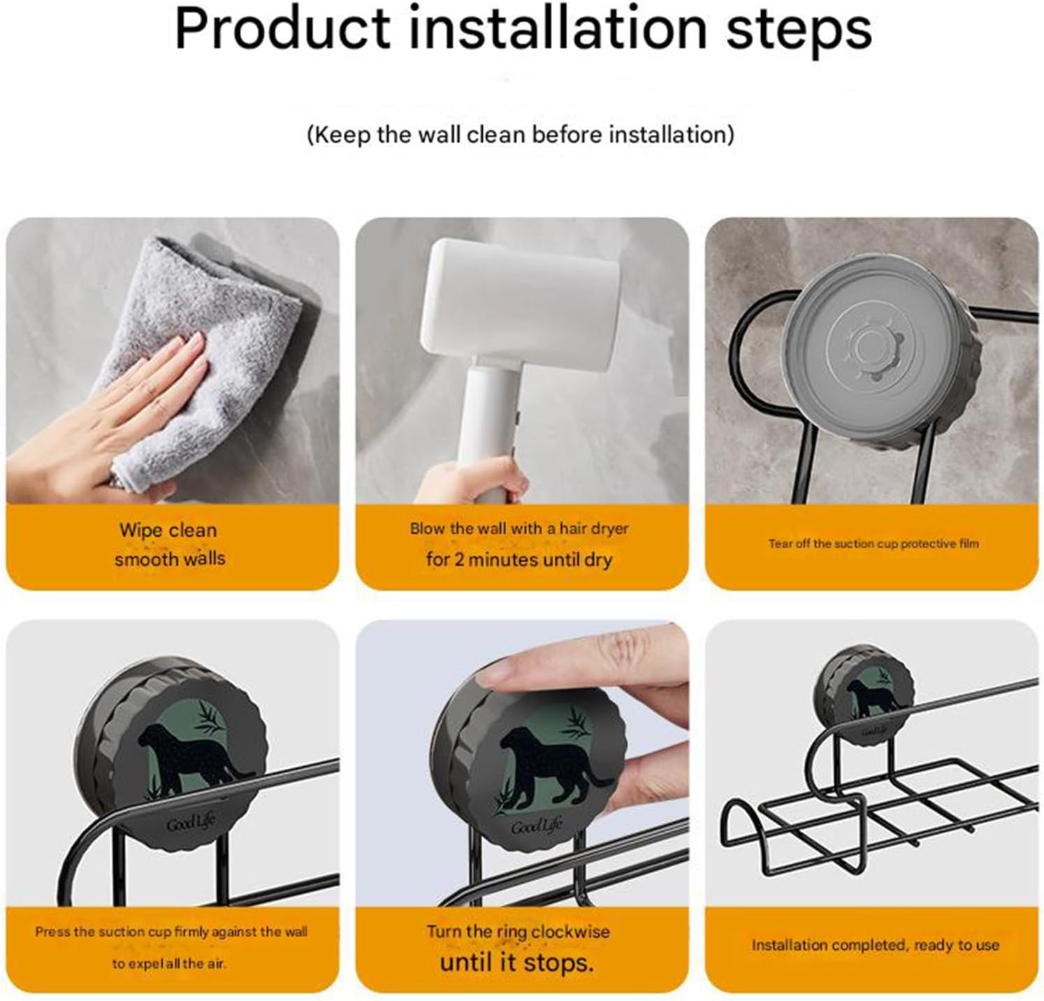 Modern Simple Suction Adhesive Wall Mounted Dispenser for Toiletries Cosmetics Bathroom Essential Suction Cup Towel Holder