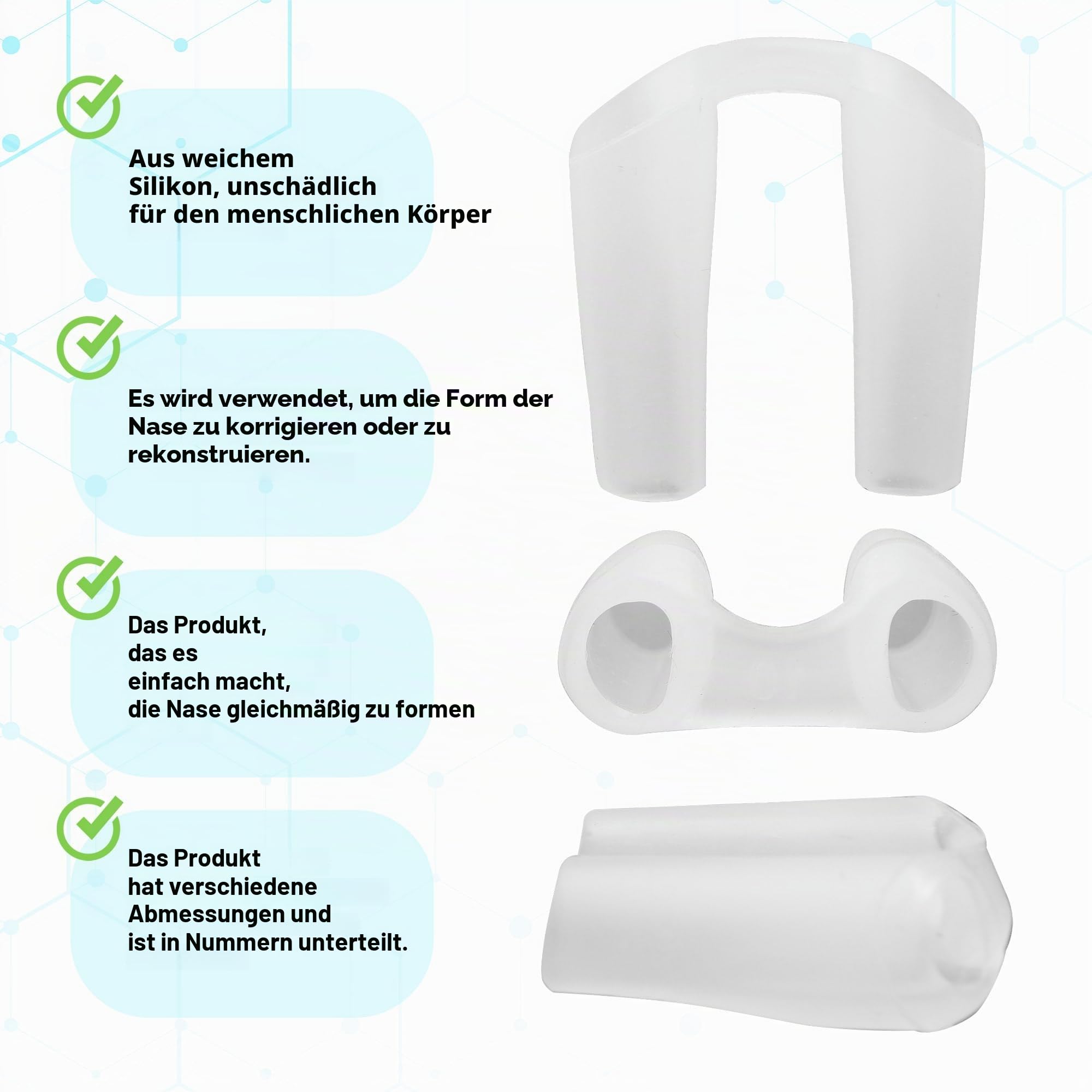 Nostril Retainer, Nose Pad for Surgery, Retainer for Work Surgery,%100 Silicone Nostril Retainer (9)
