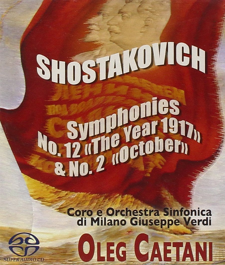 Dmitri Shostakovich - Symphony No. 12 'Year 1917' and No. 2 'October' (Caetani) CD Album - Used