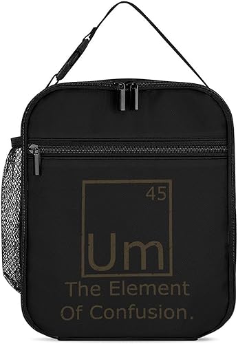 Um Element of Confusion Insulated Lunch Bag for Women Men Reusable Lunch Box Tote Bag for Work Travel