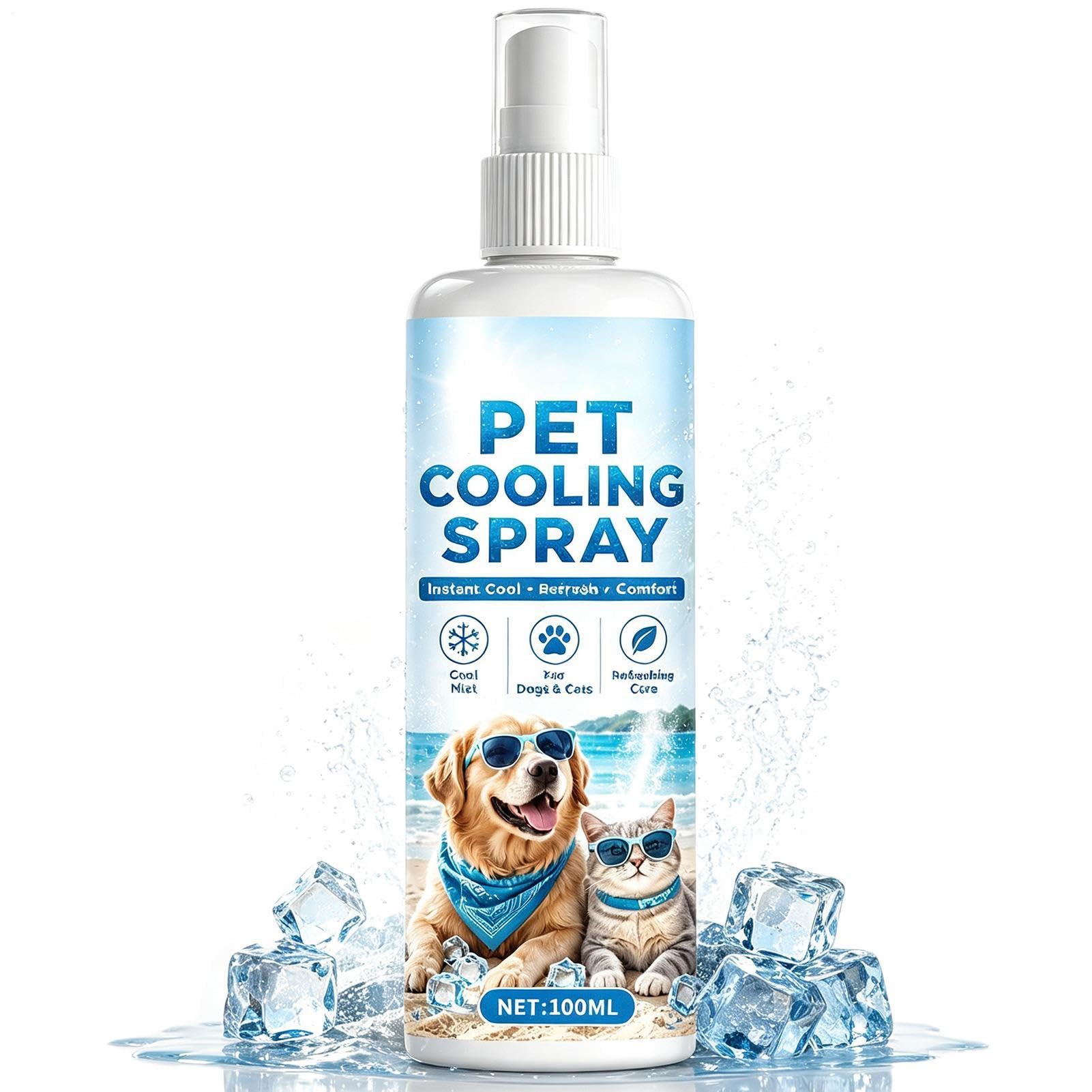 Niebla refrescante para perros Nudorpn spray de enfriamiento rápido contra el calor