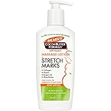 Palmer's Cocoa Butter Formula Massage Lotion For Stretch Marks, Pregnancy Skin Care, Belly Cream with Collagen, Elastin, Argan OIl and Shea Butter, 8.5 Ounces