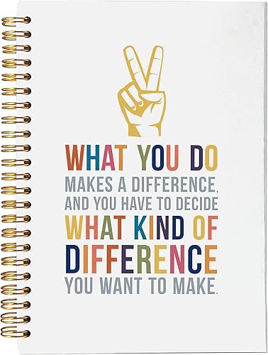 Miniatura 10 de VNWEK Cuaderno inspirador, diario I am Enough Journal, diario de afirmación, citas inspiradoras, cuaderno en espiral de 5.5 x 8.3 pulgadas, diario