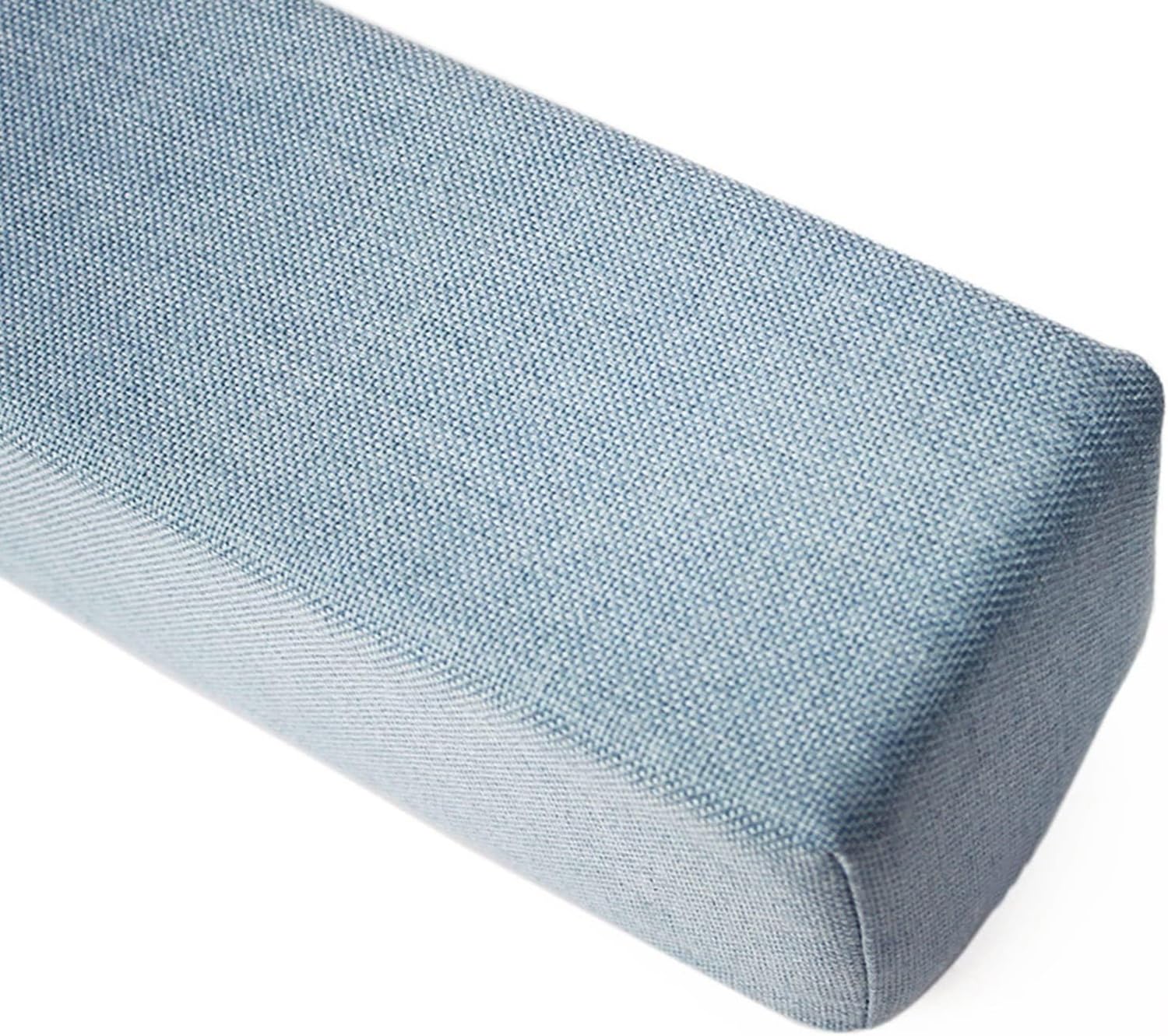 ZZDZW Bed Gap Filler, Mattress Extender For Full Twin Queen Cal King Bed, Headboard Pillow Between Headboard And Mattress Or Wall, 45D Sponge With Removable Cove(Light Blue,100x10x20cm)