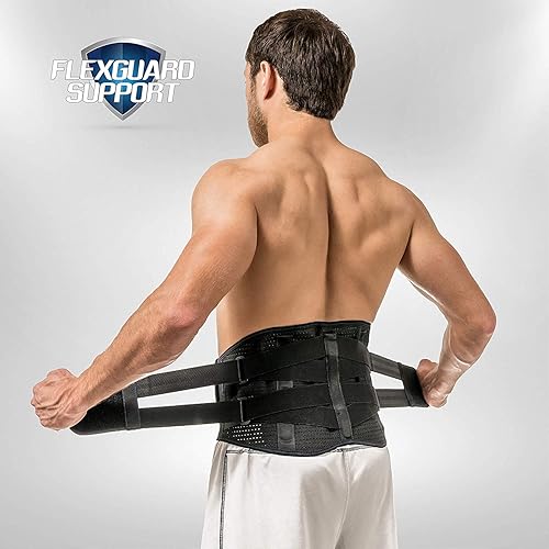 Miniatura 2 de Soporte de espalda  Cinturones de apoyo de espalda para hombres y mujeres, soporte de compresión de la parte inferior de la espalda para aliviar el