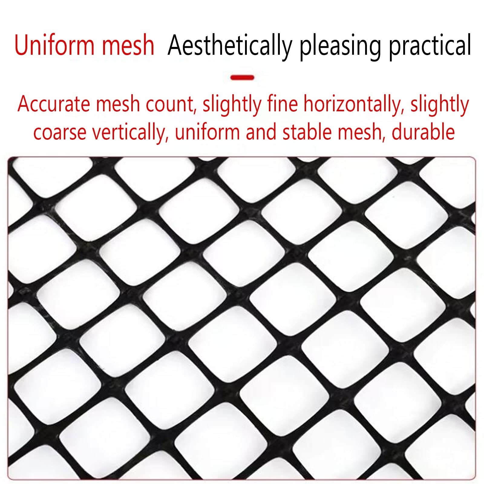 LFFH Cercado De Malla De Plástico, Red De Seguridad Reutilizable para Jardín Geogrid Gardening Animal Pet Vegetable Hutch Protection (Size : 0.5M)