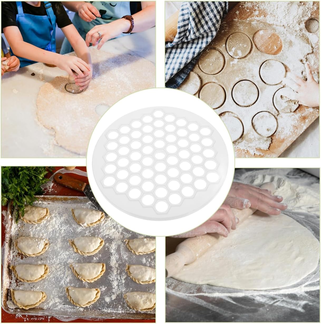 Dumpling Mold Pelmeni Maker Russian Ravioli Maker Plastic Kitchen Supply for Chinese Dumpling Multi-Hole Dough Form for Homemade Dumplings